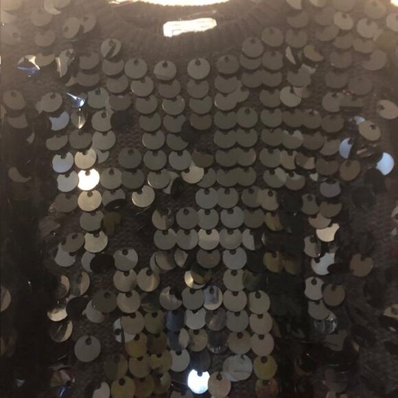 FABE Vintage Women's Sequin Sweater Part Angora Wool, Very Good Condition Size L - Picture 3 of 6